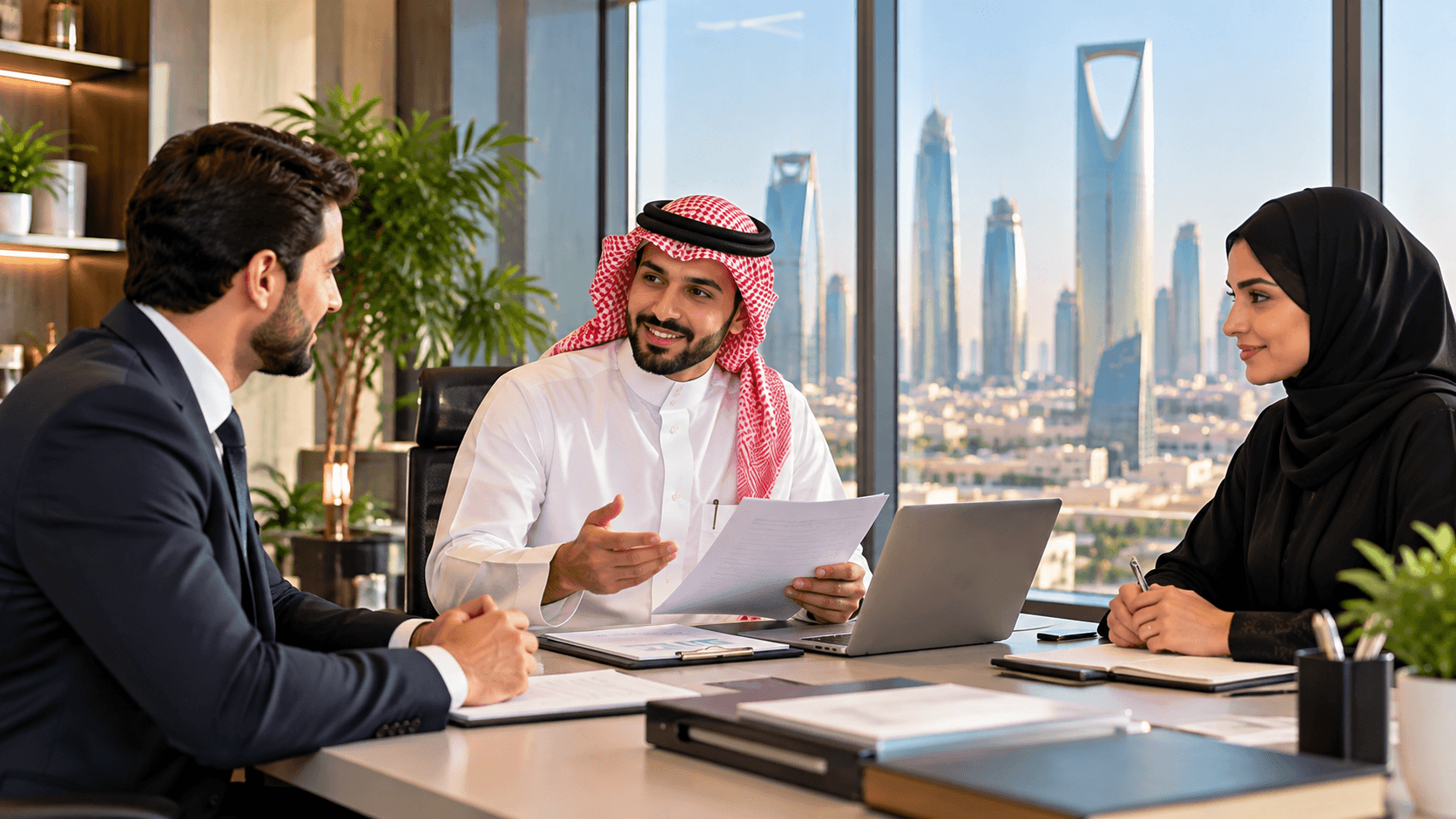 Recruitment professionals connecting employers and candidates