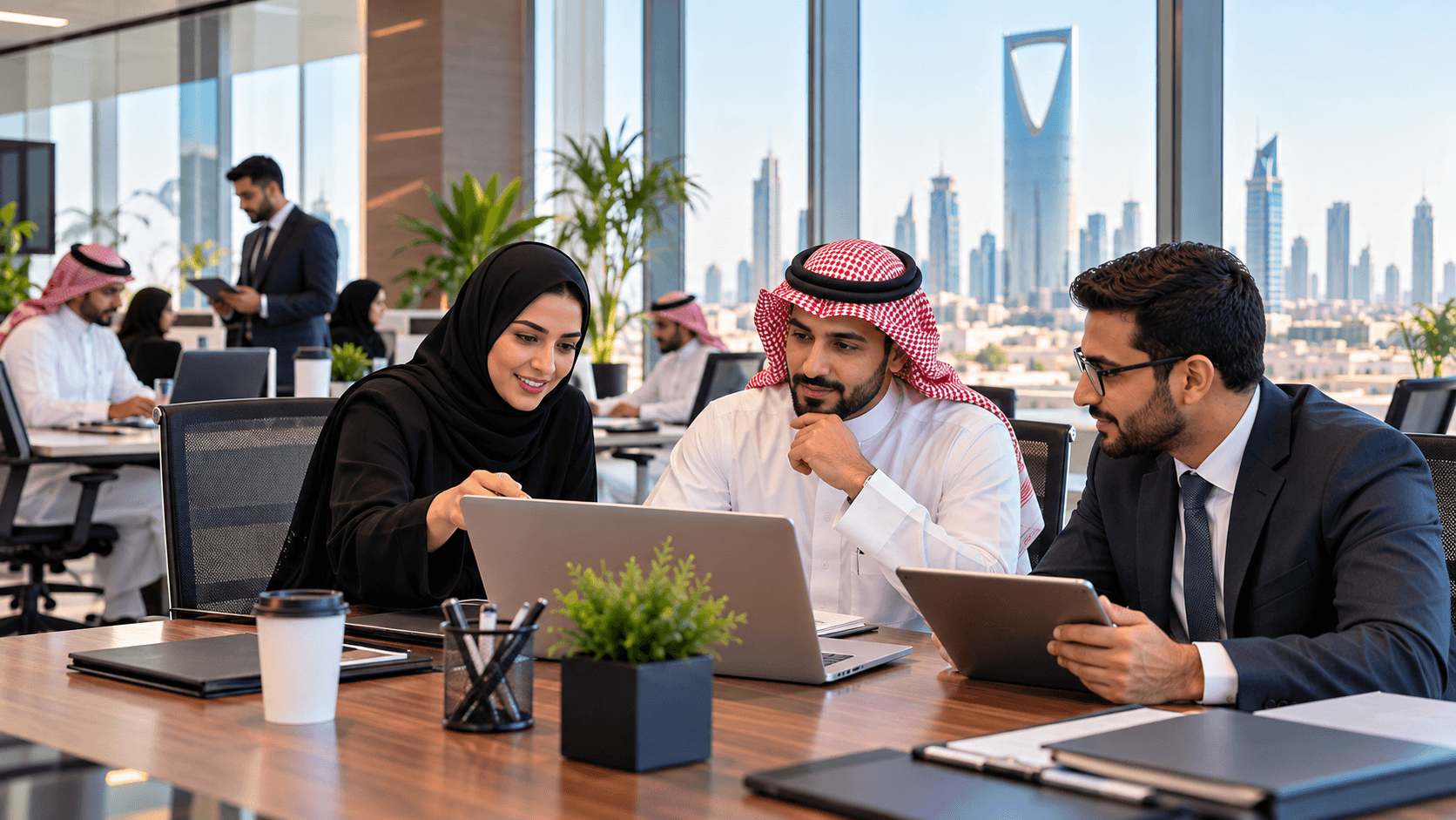 CSC professionals collaborating across Saudi industries in Riyadh